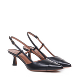 Elettra | Slingback | Black | Leather