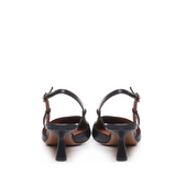 Elettra | Slingback | Black | Leather