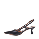 Elettra | Slingback | Black | Leather