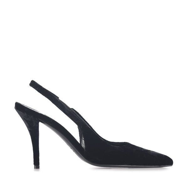 Stefi | Slingback | Black | Velvet