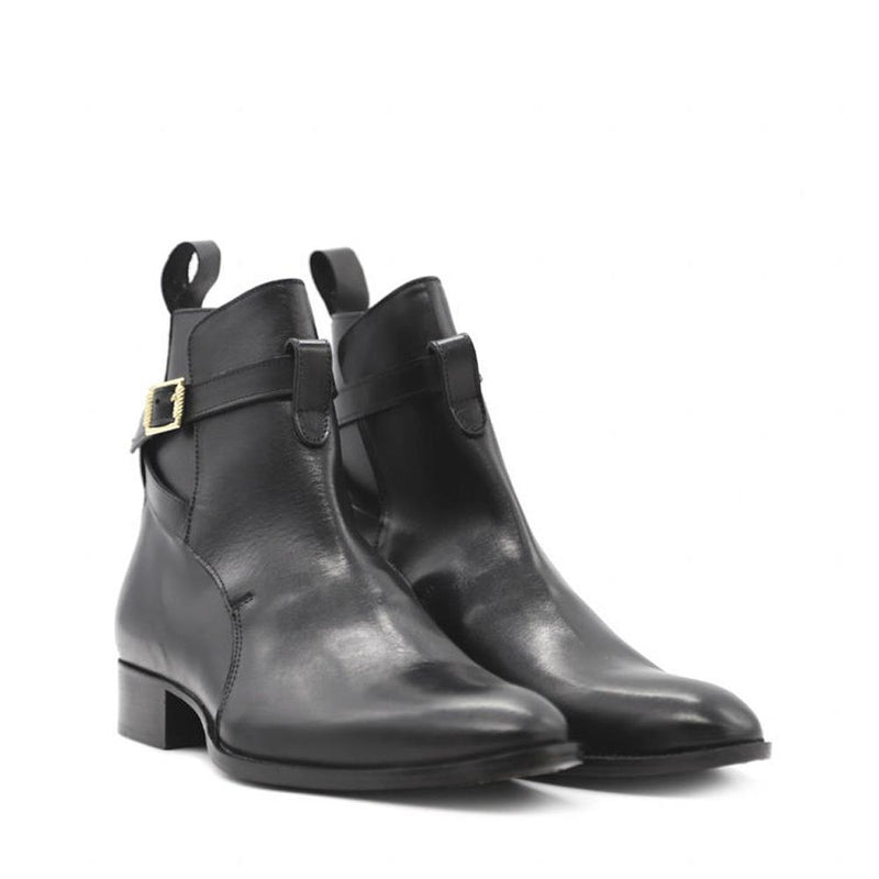 Ankle Boots | Smooth Black Leather