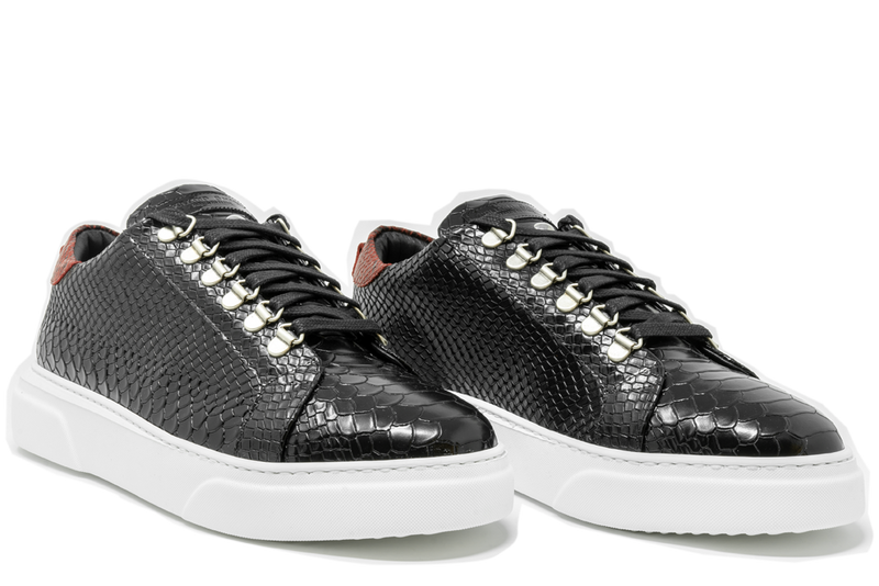 V.I.P. VII Low Black | Red Python | Woman