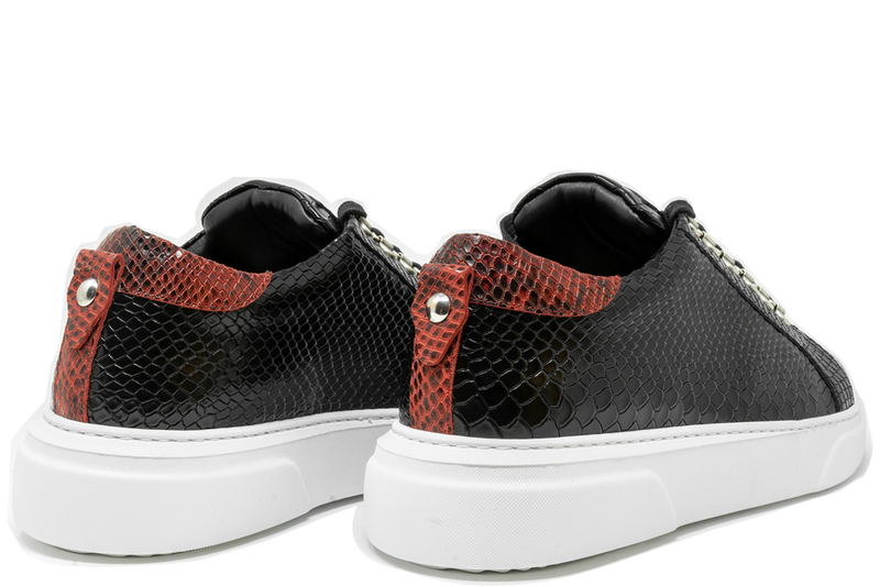 V.I.P. VII Low Black | Red Python | Woman