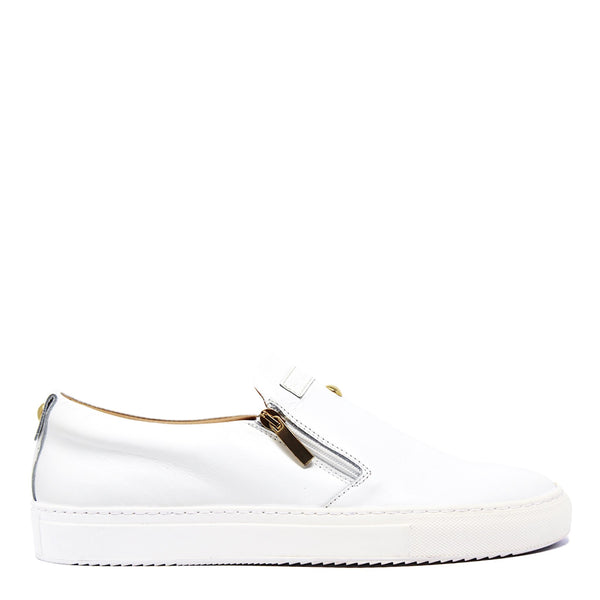 Slip-on alb | Alb | Piele