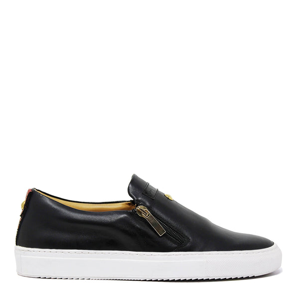 Slip-On Negru | Negru | Piele