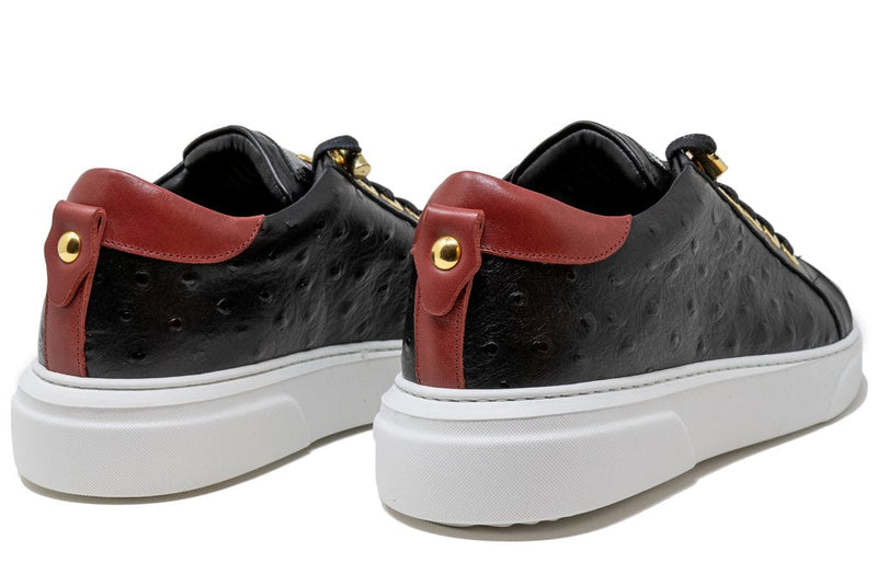 V.I.P. VII Low Black | Red Leather