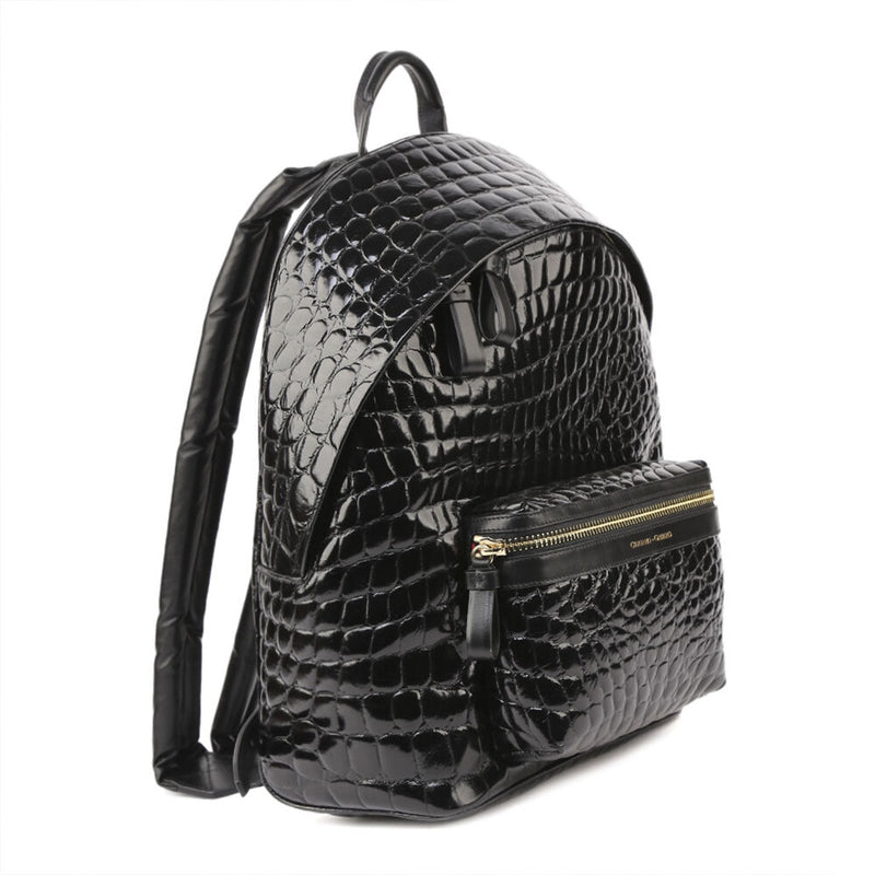 Rucsac Falcon | Piele reliefată cu efect de crocodil