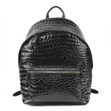 Falcon Backpack | Crocodile-Effect Embossed Leather